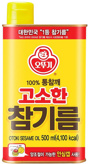 오뚜기 고소한 참기름, 500ml, 1개
