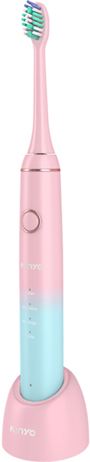 Kinyo 充電式音波電動牙刷, ETB-830, 夢幻漸層櫻花粉, 1組