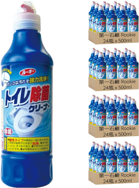 第一石鹼 Rookie 馬桶清潔劑, 500ml, 96瓶