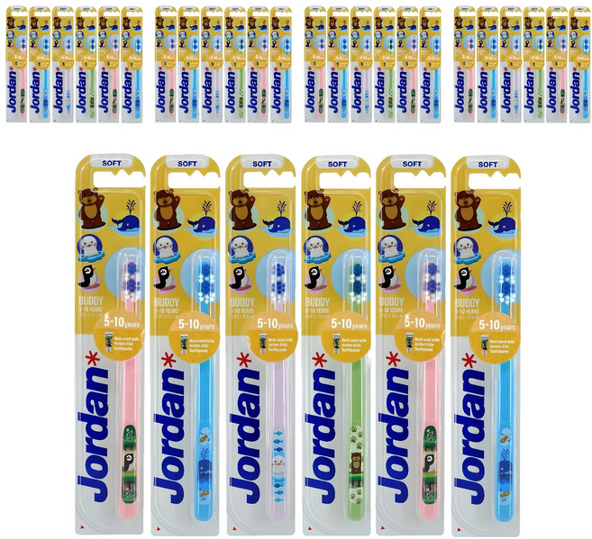 조르단 버디 2단계 어린이 칫솔, 랜덤 발송, 1개입, 30개