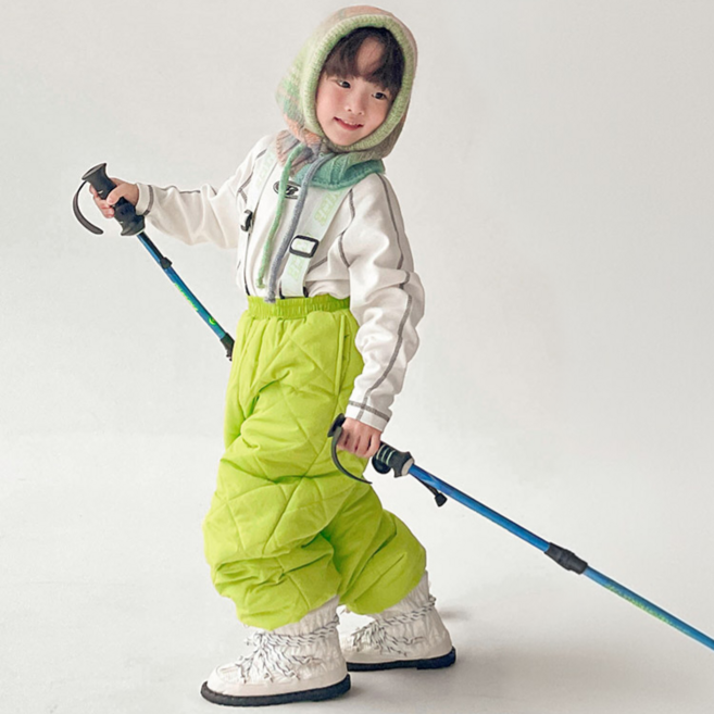 BerryCloset 兒童吊帶冬季雪褲