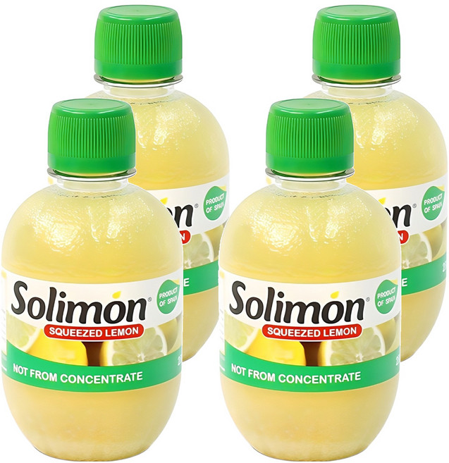 솔리몬 스퀴즈드 레몬즙, 280ml, 4개