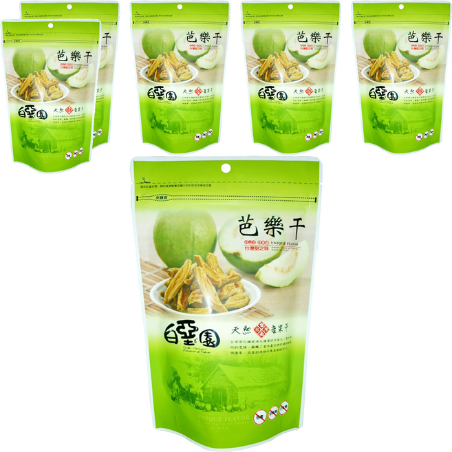 白堊園 珍珠芭樂干, 120g, 6包