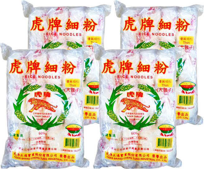 TIGER FOOD 虎牌 細粉 大包子 12包, 600g, 4袋