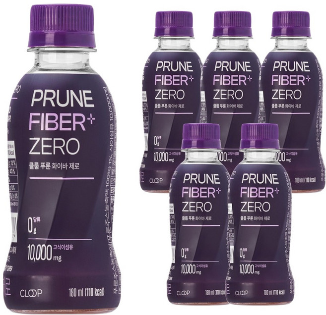 Cloop 無纖維西梅汁, 180ml, 6個