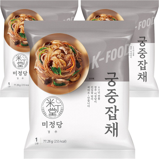미정당 궁중잡채 77.26g, 3개