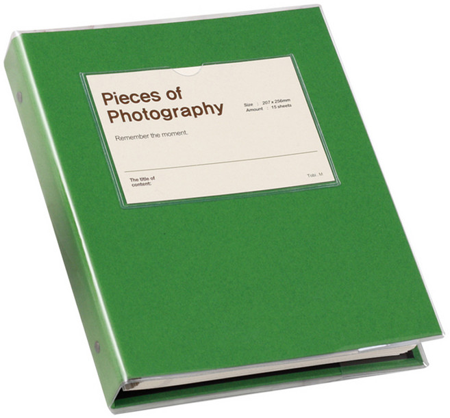 토비메모리 바인더형 비비드 앨범, 앨범(그린), 내지(흑지), 25매