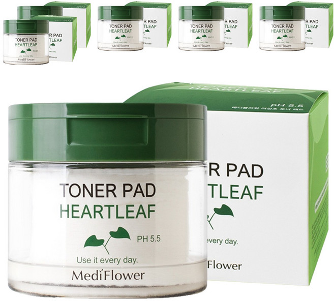 메디플라워 어성초 토너 패드 180ml, 60매입, 6개