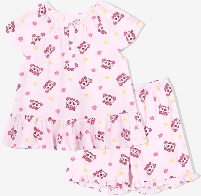 프리미에팜 여아용 캐치 티니핑 레이온 5부 파자마 상하의 세트