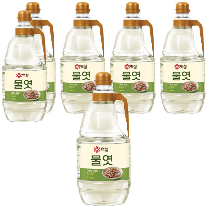 백설 CJ제일제당 물엿, 6개, 2.45kg