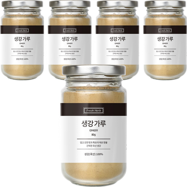 신선약초 생강가루, 80g, 5개