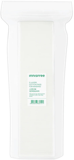 INNISFREE 台灣公司貨 優質化妝棉 化妝水用, 80張, 1包