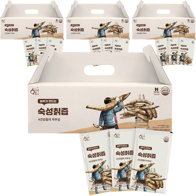 황금이네 숙성칡즙, 3L, 4개