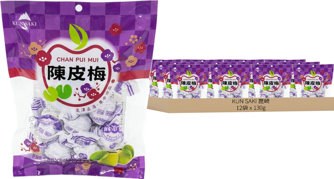 KUN SAKI 崑崎 陳皮梅, 130g, 12袋
