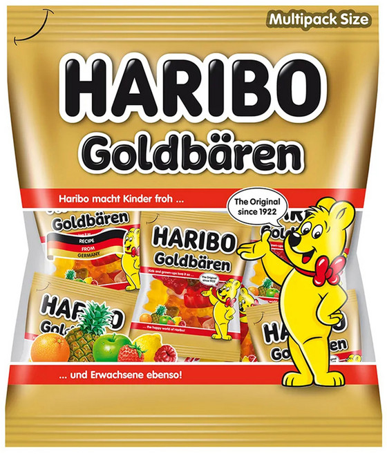 HARIBO 金熊Q軟糖分享包 不添加人工色素 口感Q彈 小袋包裝, 250g, 1袋