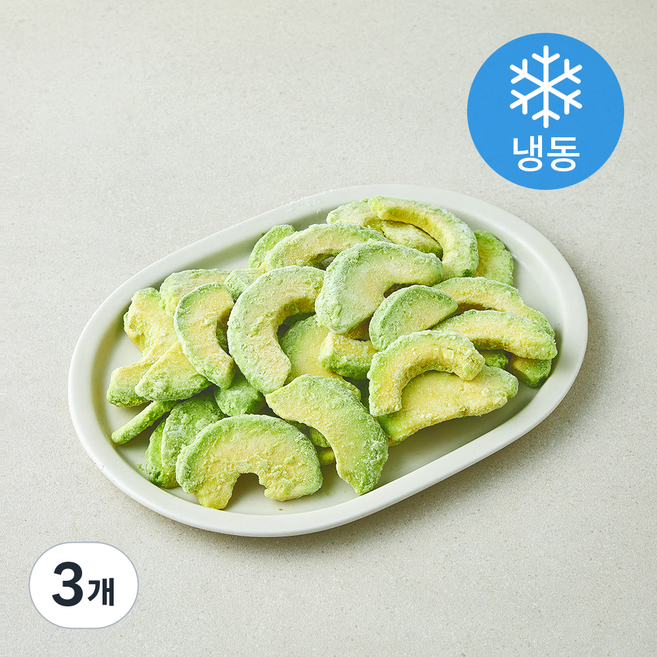 지안 페루산 아보카도 슬라이스 (냉동), 3개, 500g