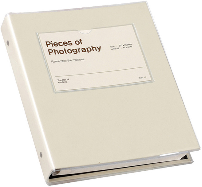 토비메모리 바인더형 비비드 앨범, 앨범(베이지), 내지(흑지), 25매