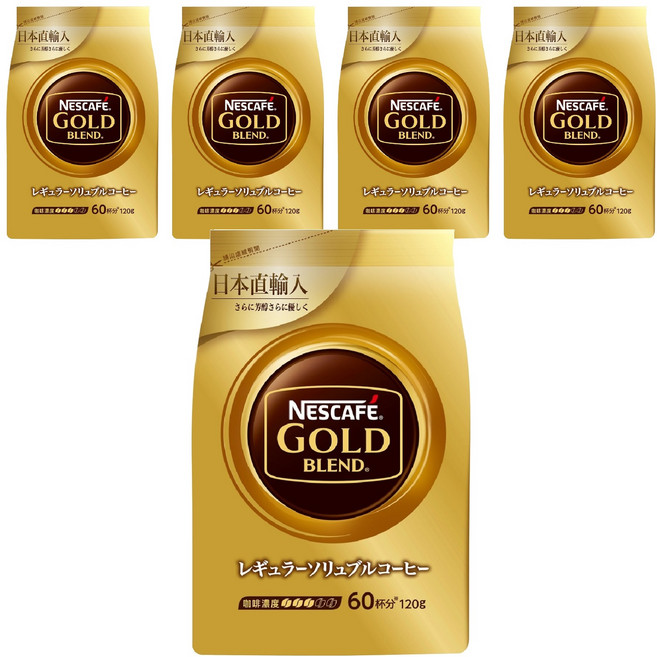 NESCAFE 雀巢咖啡 金牌風味補充包, 微研磨, 120g, 5包