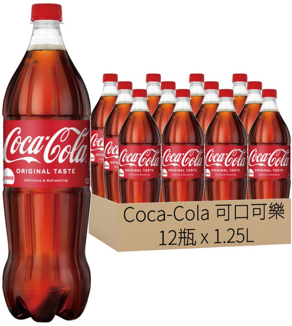 Coca-Cola 可口可樂, 1.25L, 12瓶