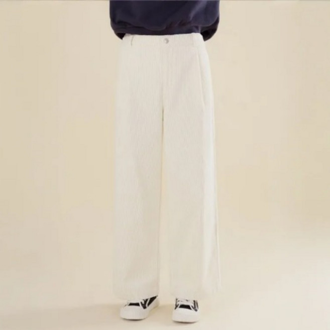 디디오스튜디오 터들 코듀로이 세미와이드 기모 팬츠