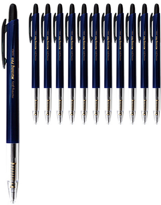 모닝글로리 모닝펜 0.7mm, 흑색, 12개입