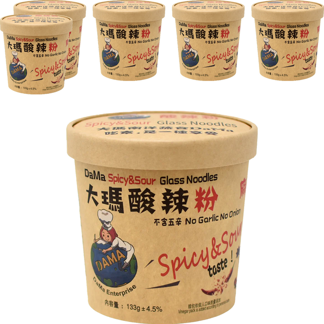 DaMa 大瑪南洋蔬食 酸辣粉 133g, 6入