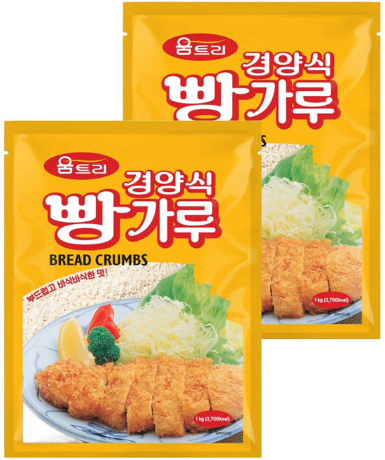 움트리 경양식 빵가루, 1kg, 2개