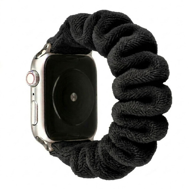 우먼스9999 스크런치 밴드, 플리스블랙, 1개