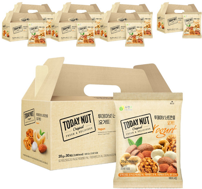 투데이넛 너트한줌 요거트 견과세트 600g, 240개