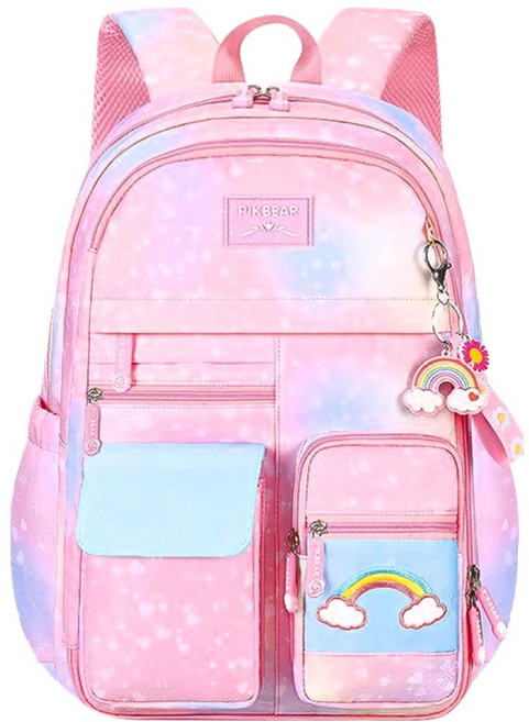 PIKBEAR 馬卡龍星空減壓護脊兒童書包 低年級