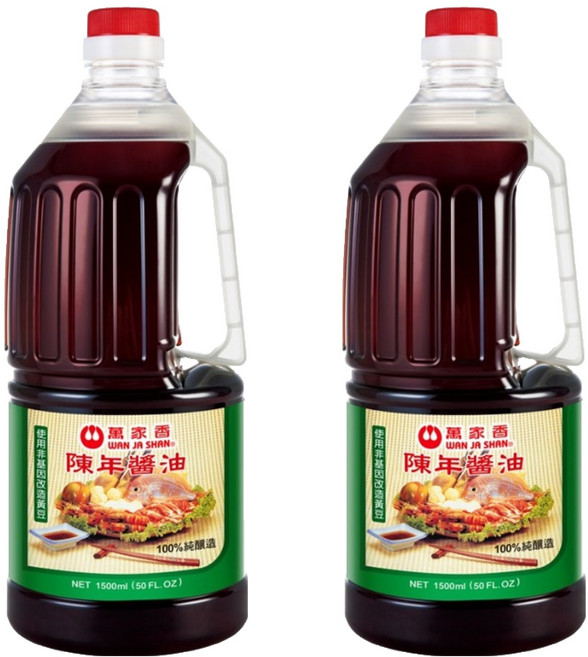 萬家香 陳年醬油, 1.5L, 2瓶
