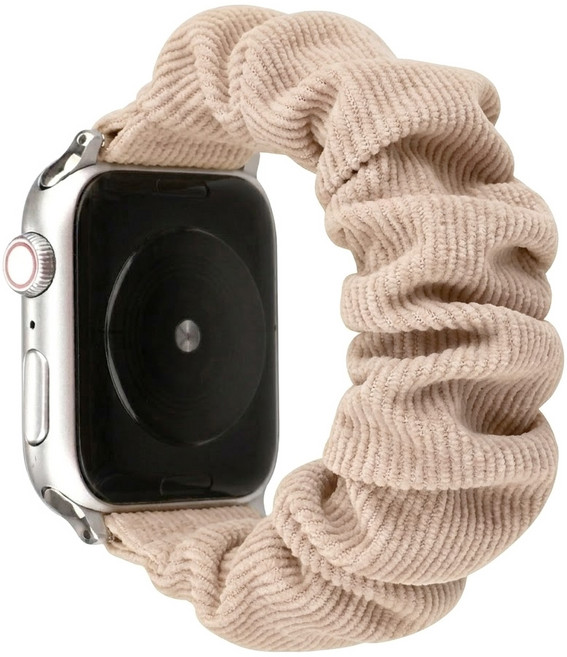 우먼스9999 스크런치 밴드, 코듀로이베이지, 1개