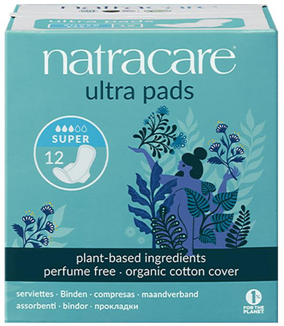 나트라케어 울트라 패드 생리대 날개형 롱, 중형, 12개입, 1개