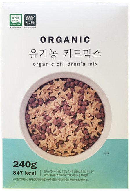 유가원 유기농 키드믹스 시리얼, 240g, 1개