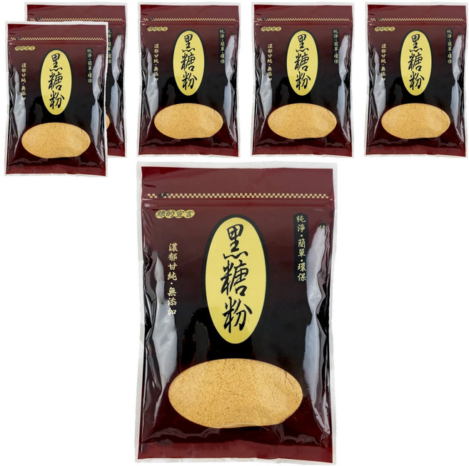 綠的宣言 黑糖粉, 250g, 6入