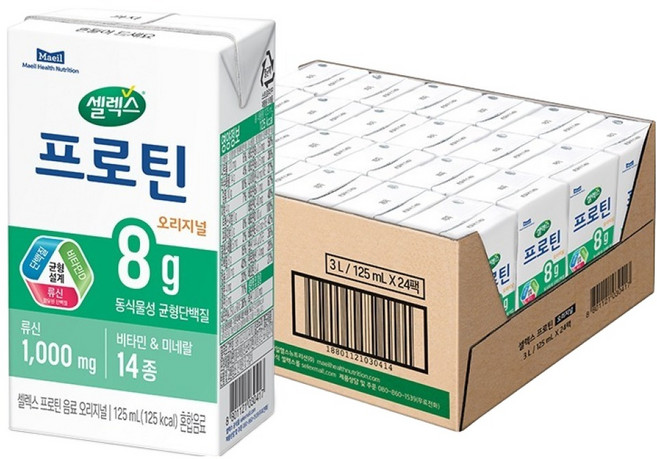 셀렉스 프로틴 오리지널, 125ml, 24개