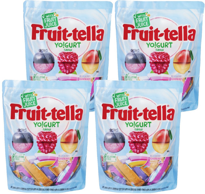 후르트텔라 츄잉캔디 요구르트향, 358g, 4개