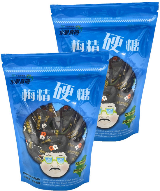 水里真梅 梅精硬糖 180g 1包, 2包