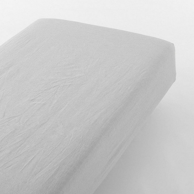 MUJI 無印良品 柔舒水洗棉床包 D