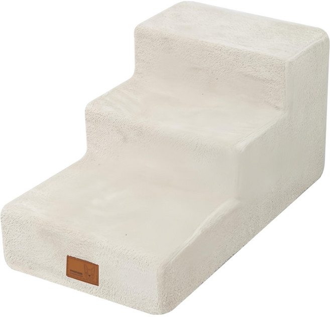 REDPUPPY Pongpla Bubble 寵物階梯 3層, 象牙白, 1個