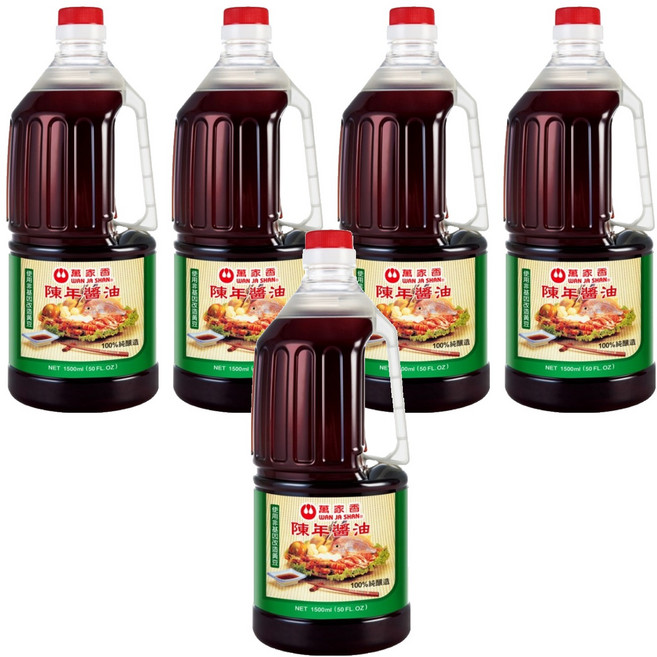 萬家香 陳年醬油, 1.5L, 5瓶