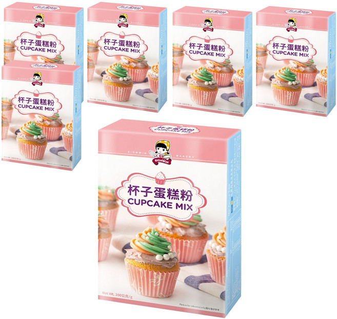 SIGNWIN 三得冠 杯子蛋糕粉, 200g, 6盒