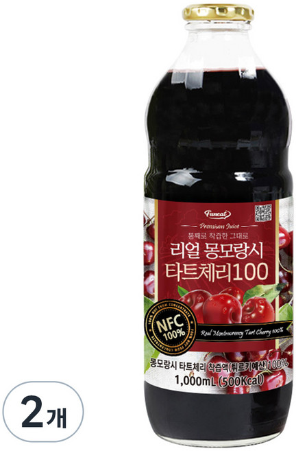 퍼니트 리얼 몽모랑시 타트체리 100, 1L, 2개
