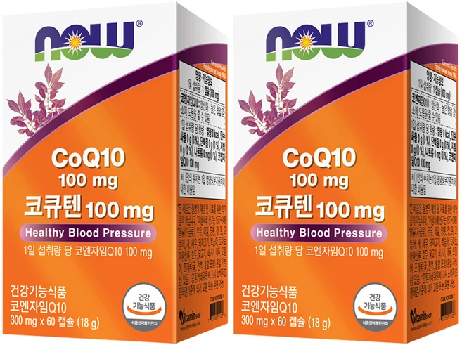 나우푸드 코큐텐 100mg 18g, 60정, 2개 - 쿠팡
