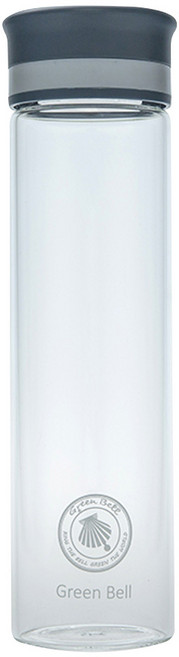 Green Bell 綠貝 廣口玻璃隨行杯2入組, 灰色, 600ml, 1組