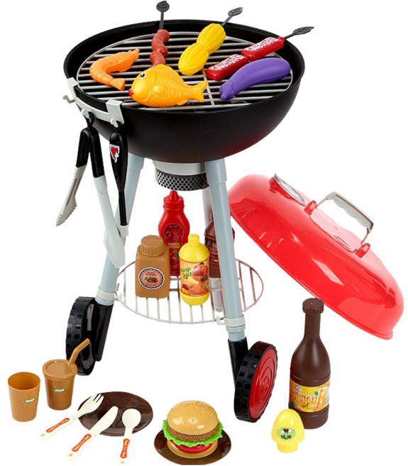 캐스비 플레이 바베큐그릴 소꿉놀이, 혼합색상, 1개