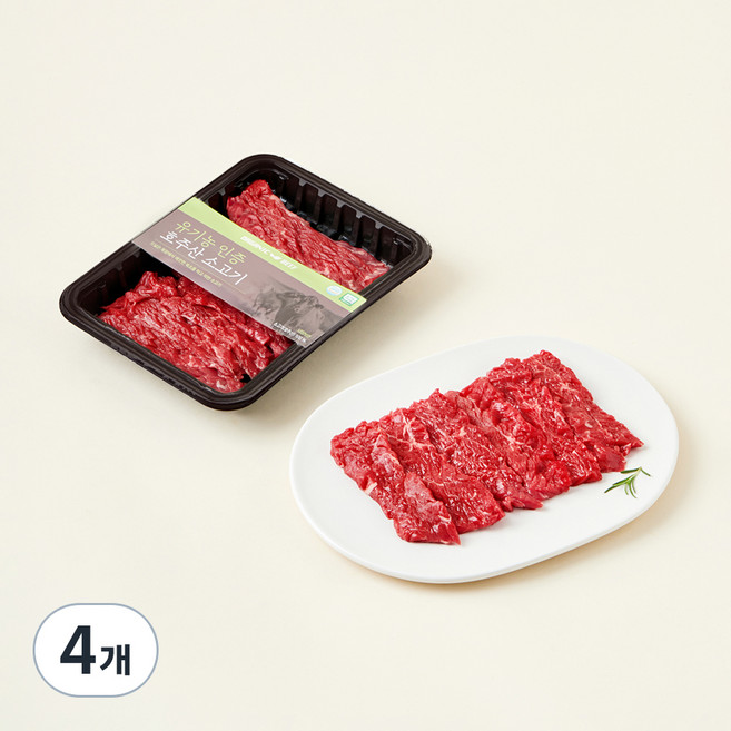 유기농 호주산 치마살 구이용 (냉장), 200g, 4개