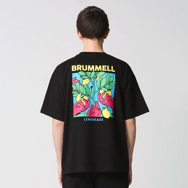 더매드문 레모네이드 오버핏 통기성 반팔 티셔츠