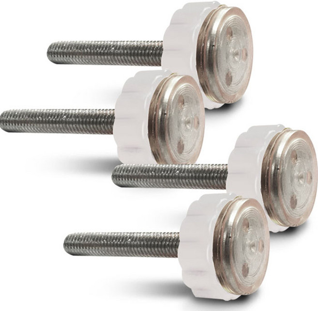 딩동펫 반려동물 반자동 안전문 실리콘 고정나사, 화이트, 4개