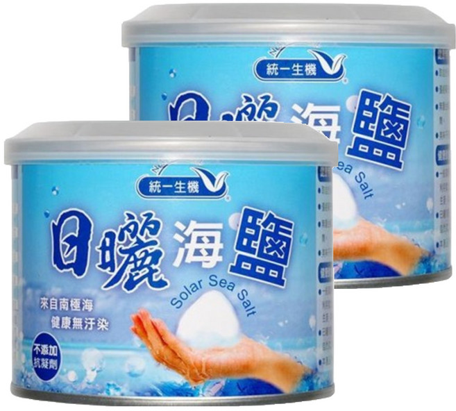 統一生機 日曬海鹽小罐, 300g, 2罐